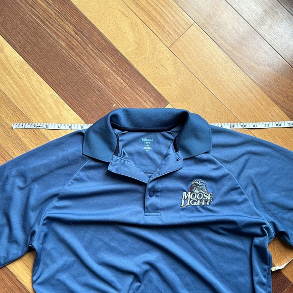 Moosehead Beer Branded Men’s Medium Blue Polo Golf Shirt - Picture 12 of 16